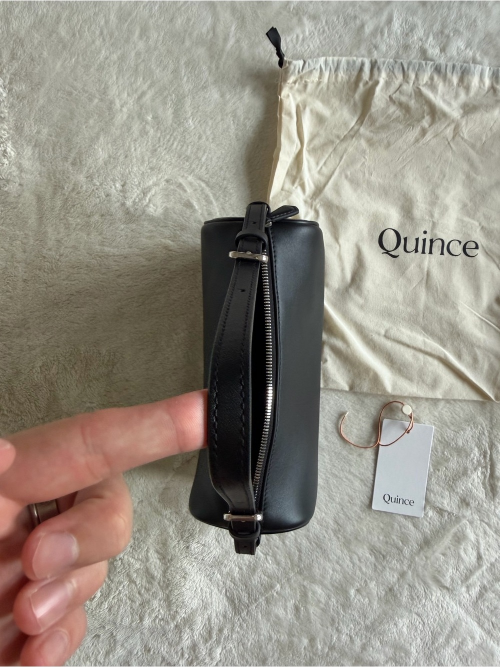 Quince Black Leather Bag - Picture 6 of 6